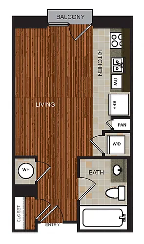 Floor plan Studio 1