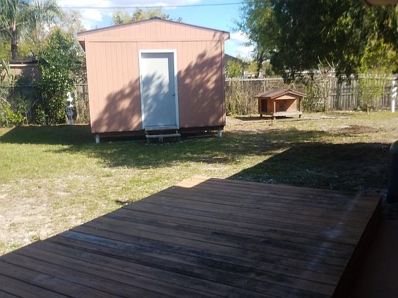 Shed, deck, dog house.