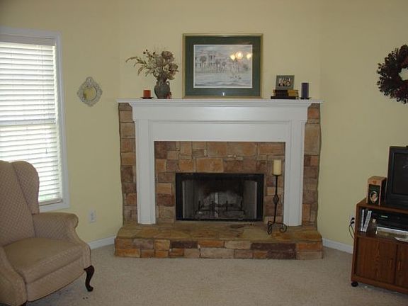 Large Fireplace in Living Room