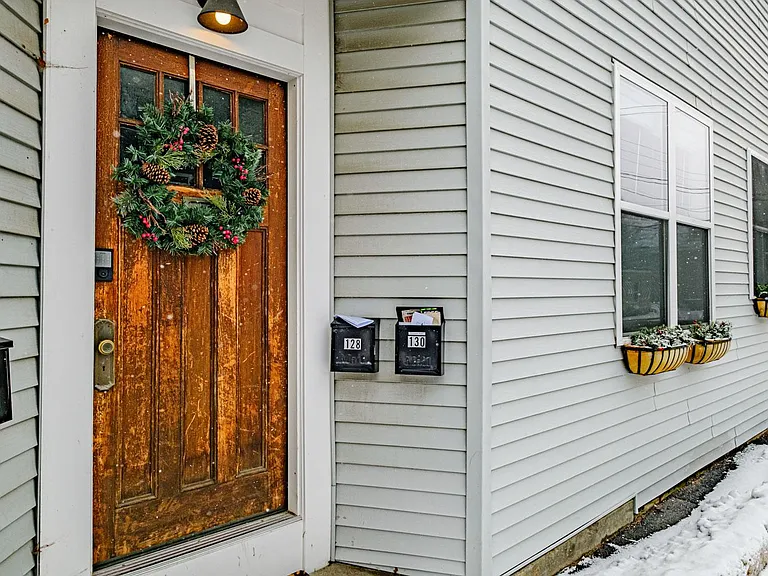 Front door and window boxes