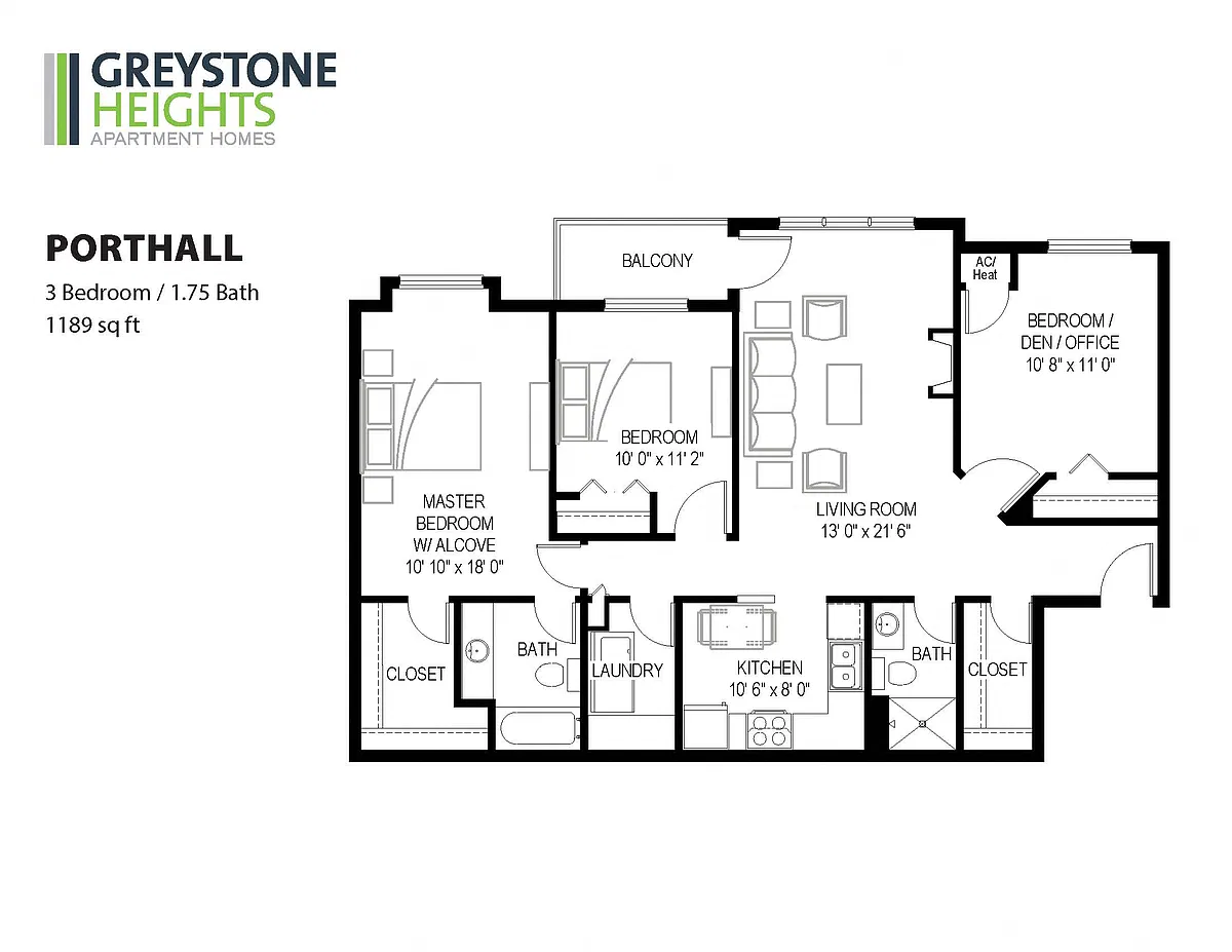 Floor plan Porthall