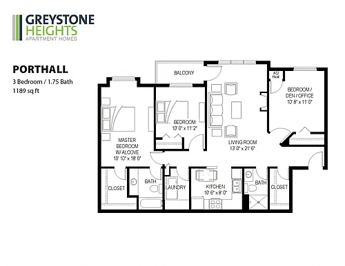 Floor plan Porthall