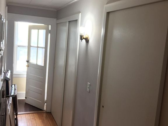 back door and huge closets