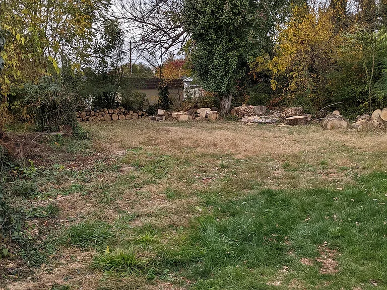 Backyard is partially fenced (back and along the sides)