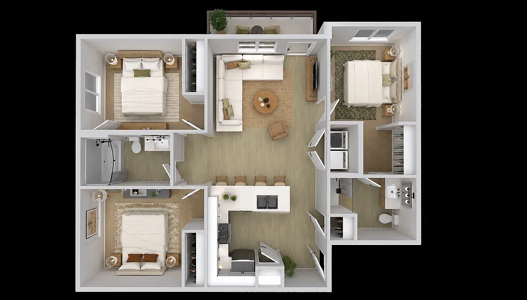 Floor plan 3 Bedroom