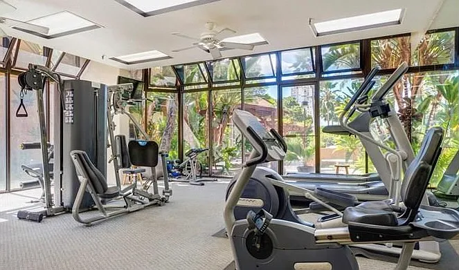 On-site gym; key access only