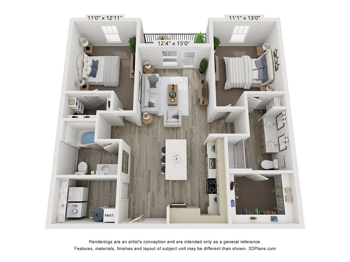 Floor plan B1C