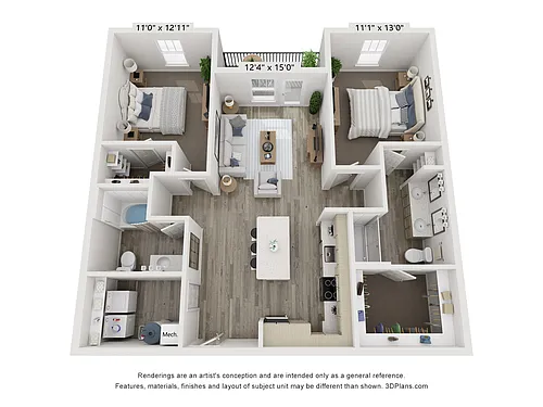 Floor plan B1C