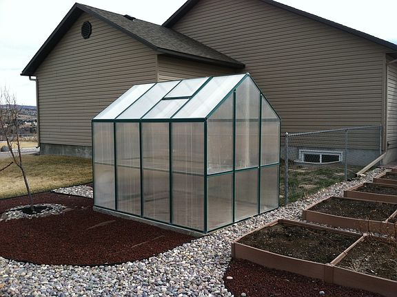 greenhouse & garden beds