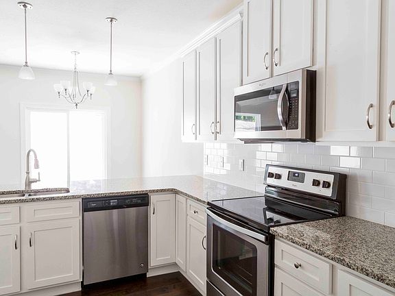 Brand new stainless steel appliances come standard