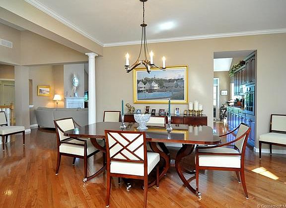 Dining room with doorway to...