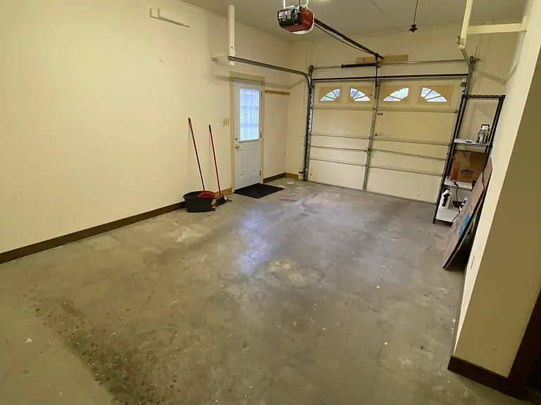 Attached one car garage