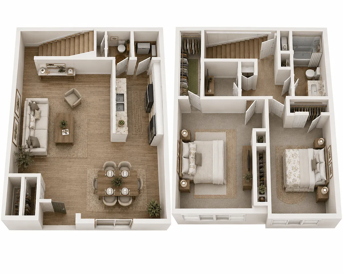 Floor plan TS 2x1.5