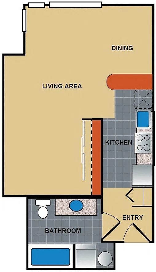 Floor plan Ellipse Studio