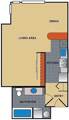Floor plan Ellipse Studio