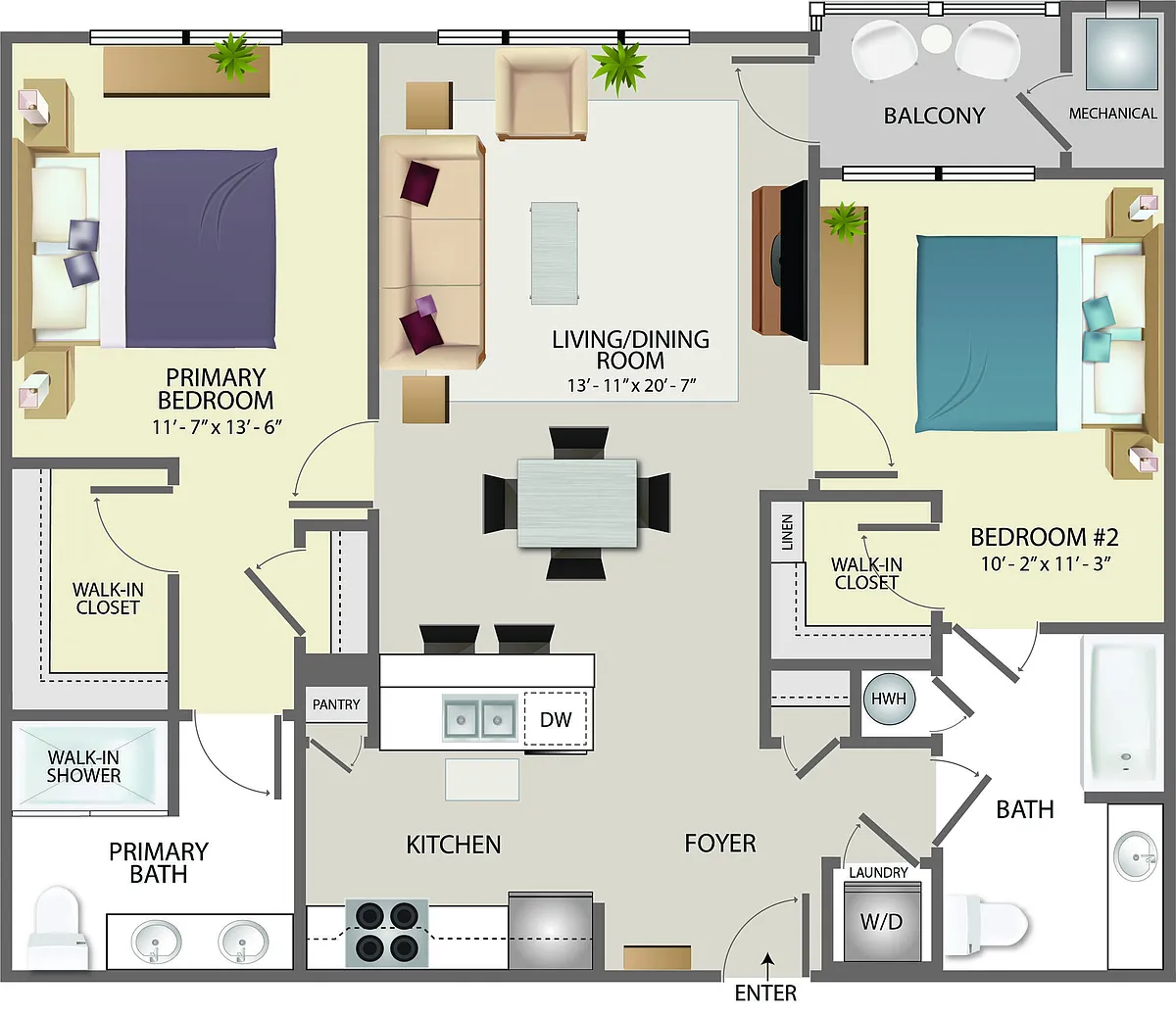 Floor plan 2H