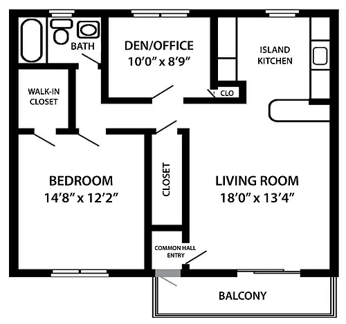 Floor plan The Maple II (3 occupants max)