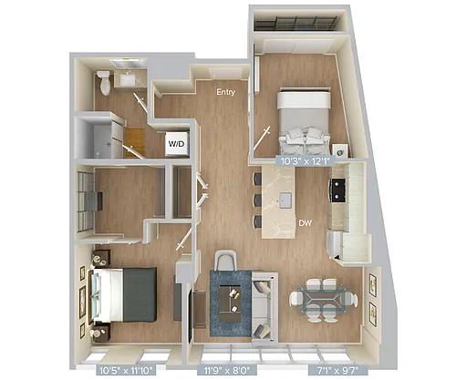 Floor plan B11-1027