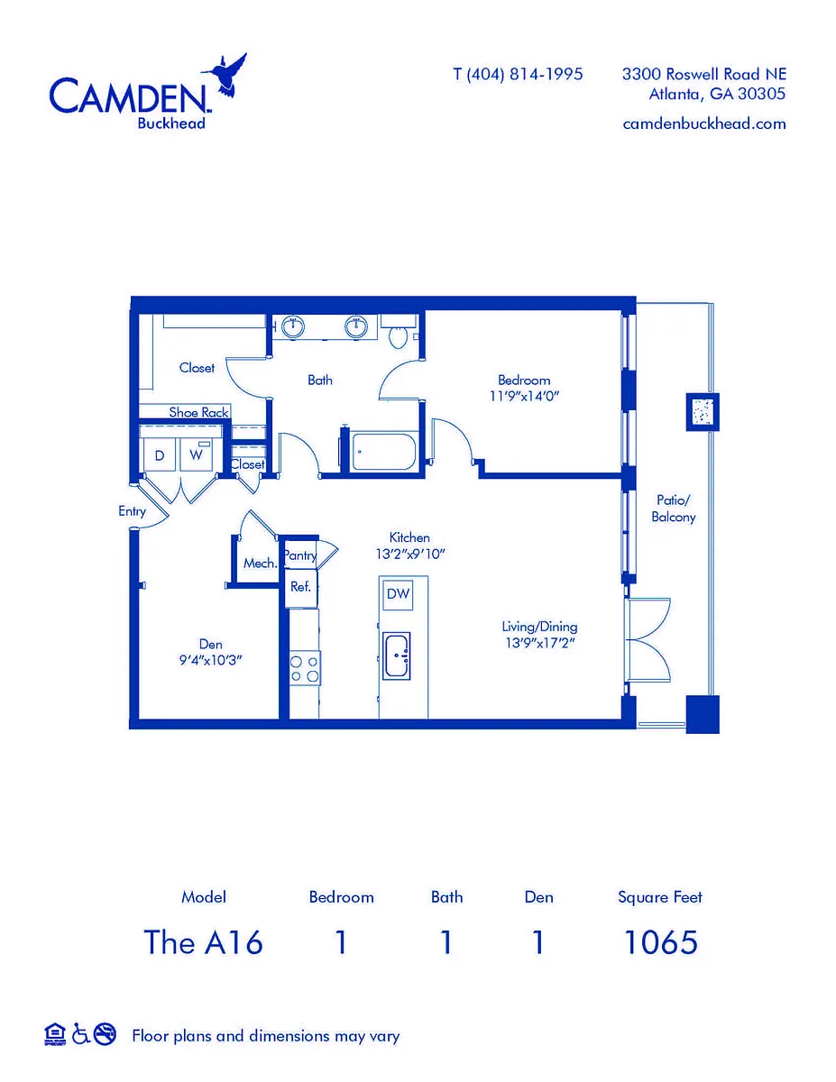 Floor plan The A16