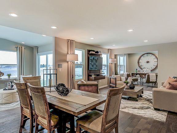 Dining area view to great room