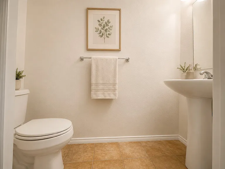 Half bathroom first floor