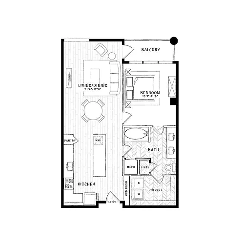 Floor plan A6B