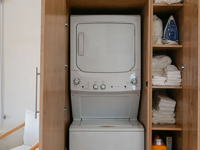 Washer, dryer, and linen closet