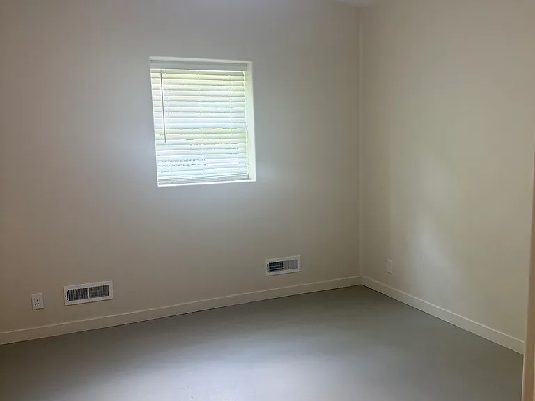 Bedroom looking NW. Fan with light.