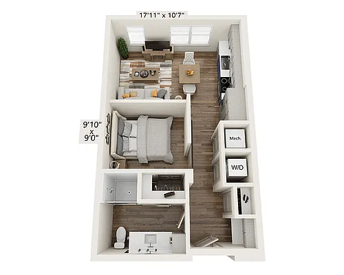 Floor plan Studio E1C-III