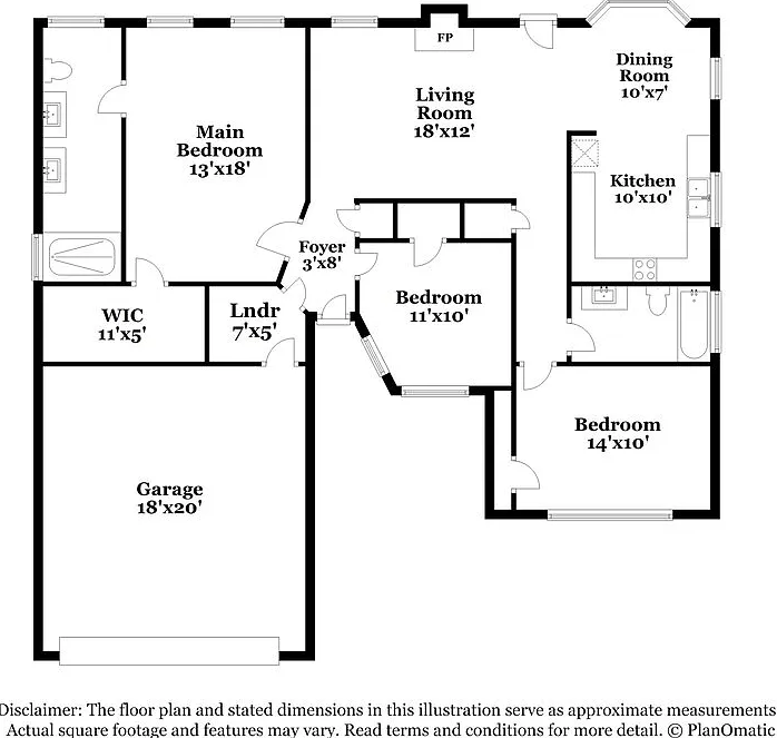 3 bed, 2.0 bath, 1436 sqft, $1,870 — Photo 2