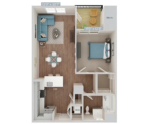 Floor plan Furnished-f-AM19-746