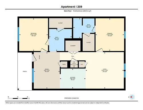 Floor plan Two Bedroom Apartment