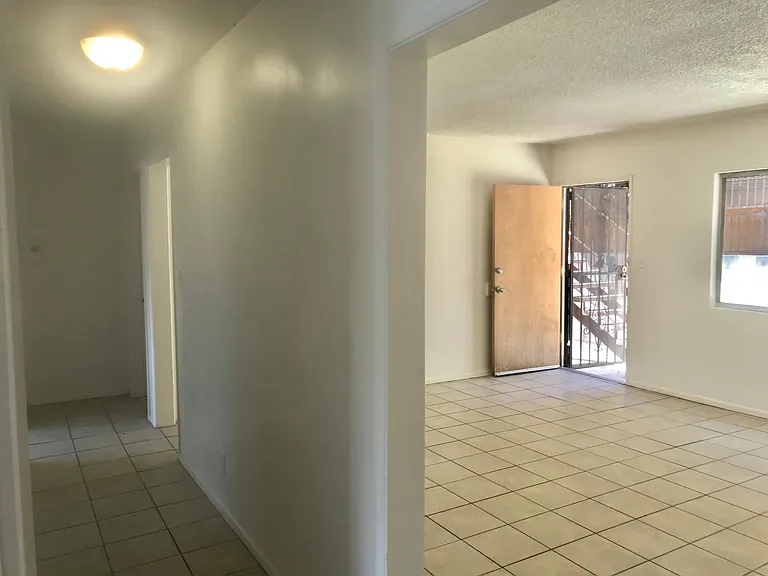 Hall way from North side see living room front door
