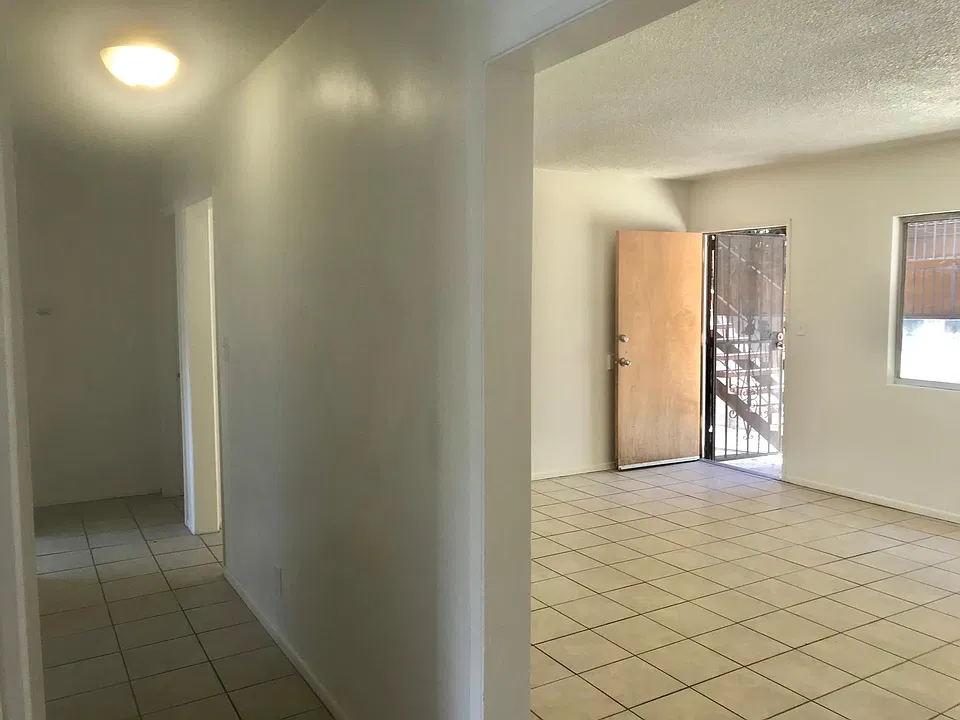 Hall way from North side see living room front door