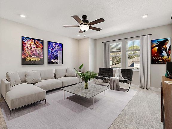 Sawgrass new construction home plan 2-story home loft area by William Ryan Homes