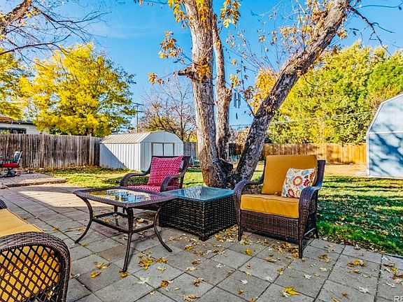 Back patio, outbuilding, shed, garden, fenced backyard