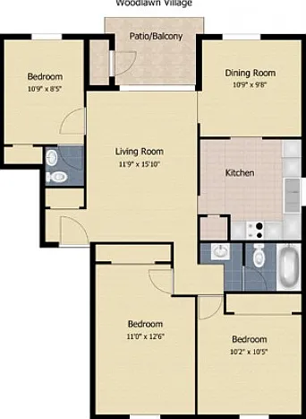 3 Bedroom Apartment 3 Bedroom Apartment