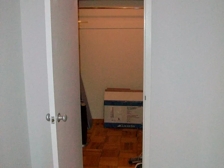 walk-in closet in master bedroom