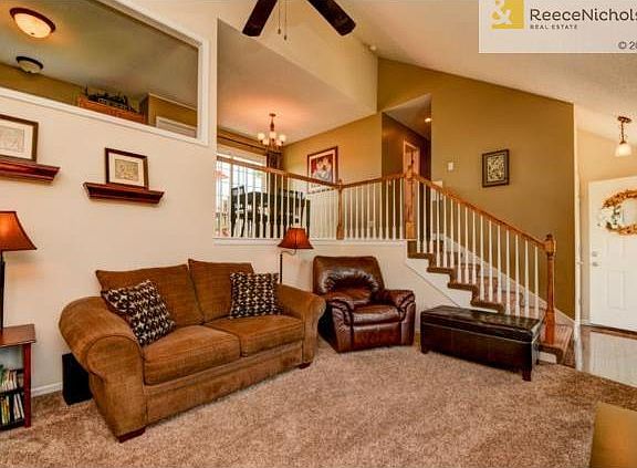 This floor plan offers the open space from kitchen to family roo
