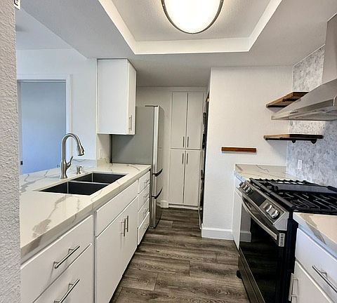 The fully remodeled kitchen