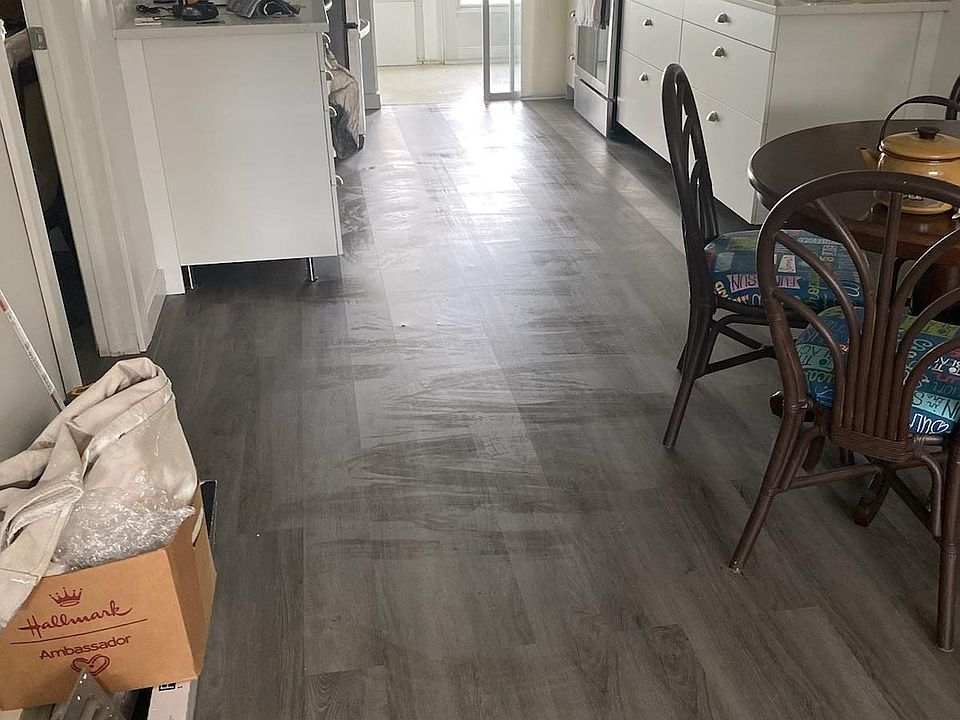 New luxury vinyl plank floors, paint, kitchen