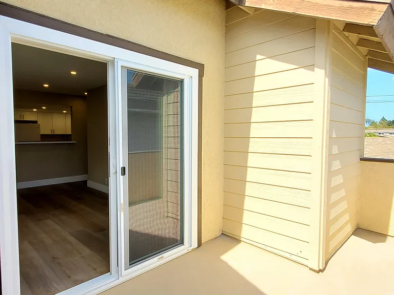 Spacious balcony