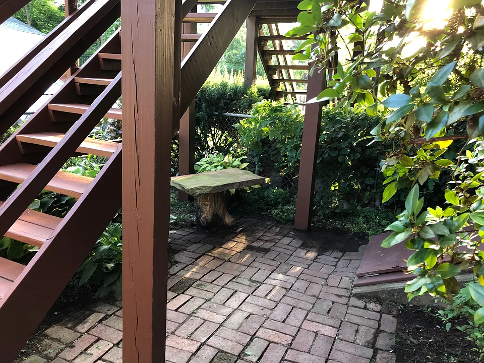 Small private back garden