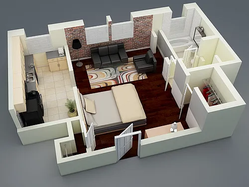 Floor plan Premium Studio