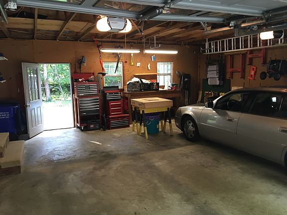 Inside garage