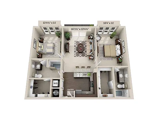 Floor plan B3