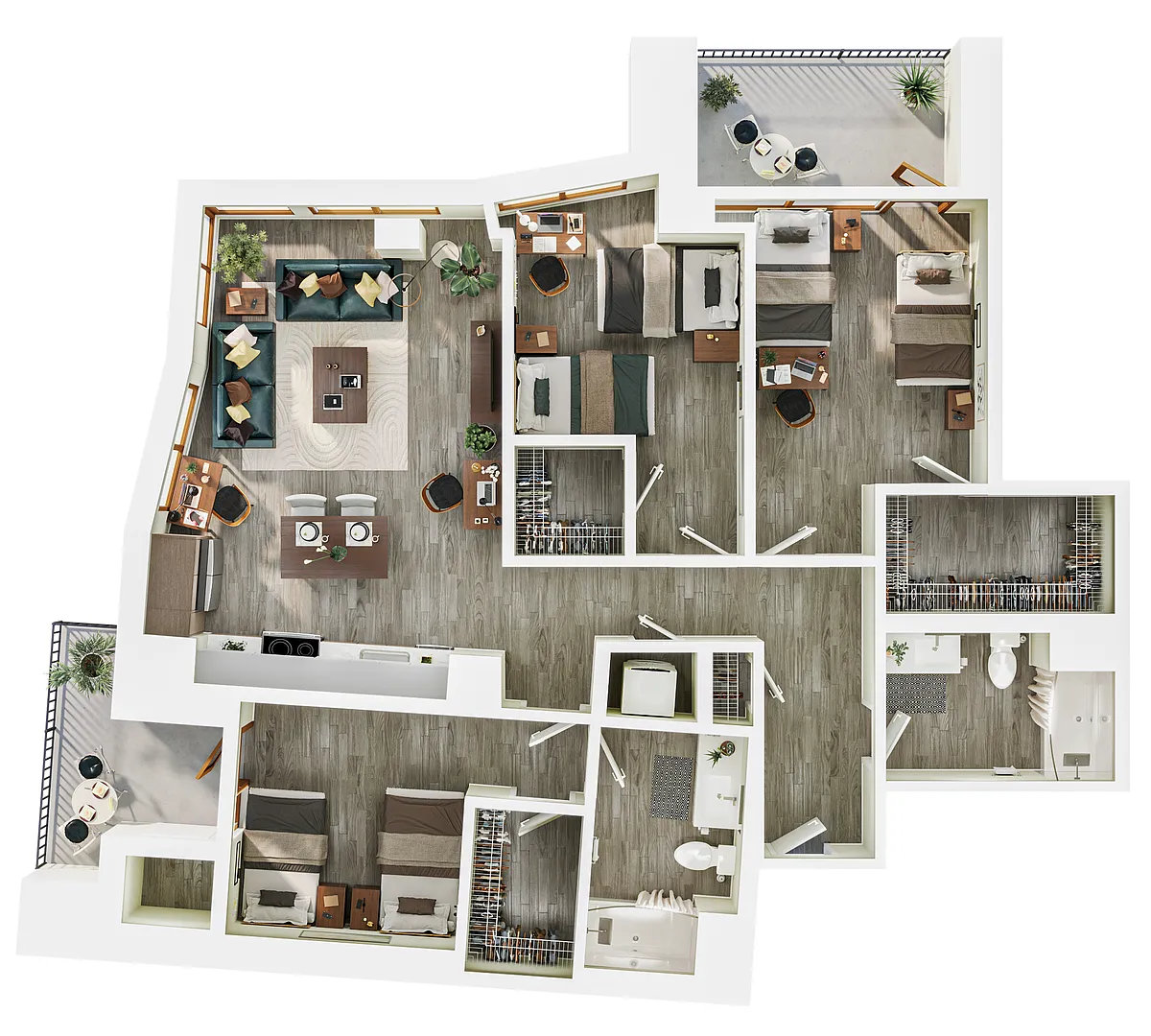 Floor plan 3 Bedroom C2