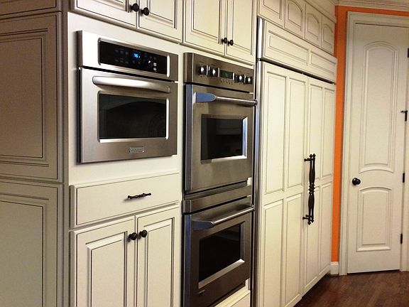 Built in double oven and refrigerator