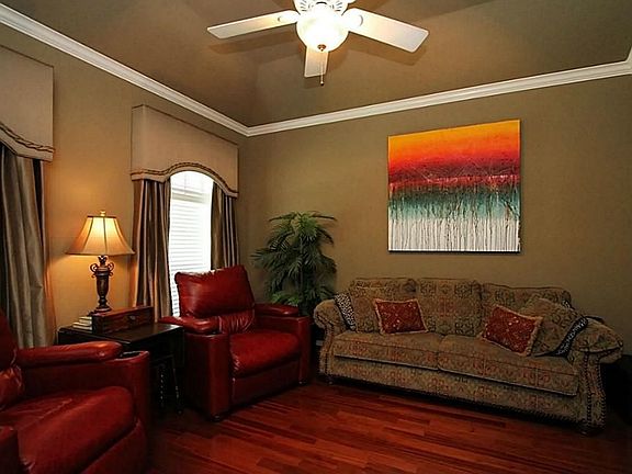 Bring the popcorn..here's your own media room, complete with black-out drapes