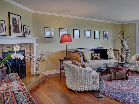 Fireplace in living room